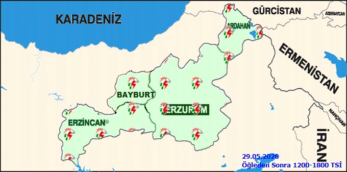 Bayburt'ta 29 Mayıs Hava Durumu: Parçalı Bulutlu ve Sağanak Yağışlı - Görsel 4