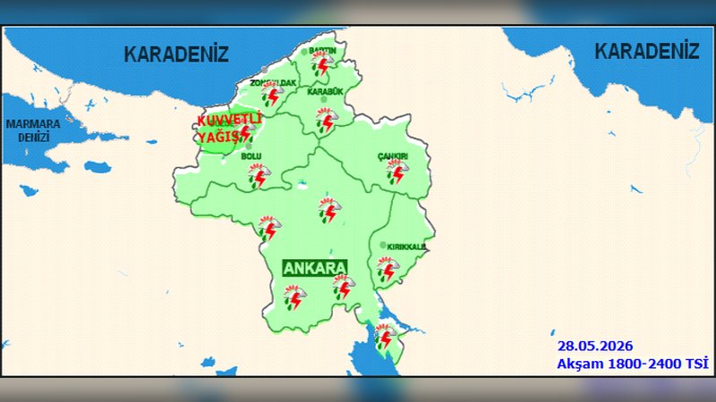 Bolu'da 5 Günlük Hava Tahmini: Sağanak ve Gök Gürültülü Sağanak Yağış Bekleniyor
