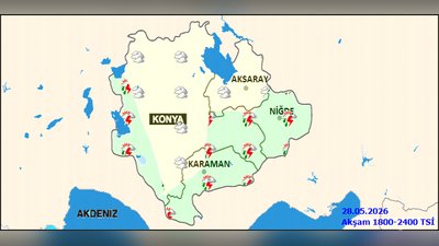Karaman'da 5 Günlük Hava Durumu: Sağanak Yağışlar Bekleniyor