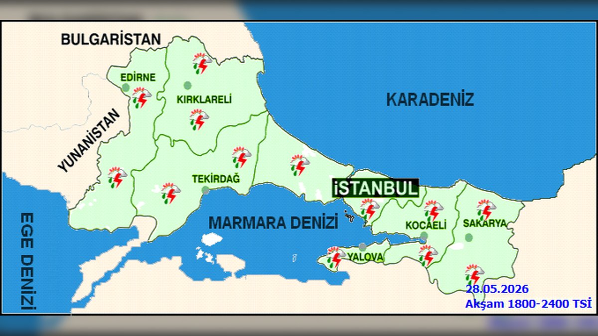 Kocaeli'de 29 Mayıs Cuma Günü Hava Durumu: Sağanak Yağış ve Sıcaklıklar