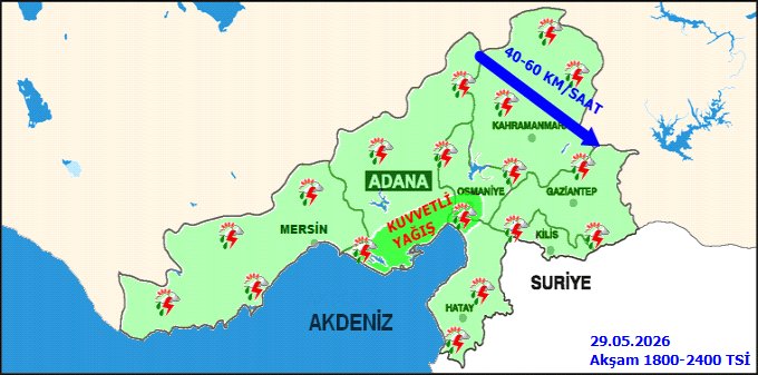 Mersin'de Gök Gürültülü Sağanak Yağış Bekleniyor: 5 Günlük Hava Tahmini ve Uyarılar - Görsel 2