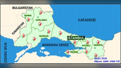 Tekirdağ'da Sağanak Yağış Bekleniyor: Sıcaklıklar Mevsim Normallerinin Üzerinde