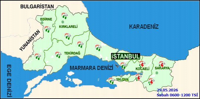 Yalova ve İlçelerinde 5 Günlük Hava Durumu: Sağanak Yağış ve Sıcaklık Tahminleri - Görsel 2