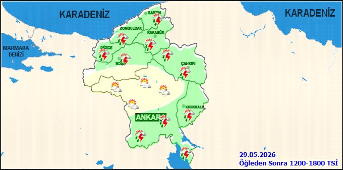Zonguldak'ta 29 Mayıs Cuma Günü Hava Durumu: Sağanak Yağış Bekleniyor - Görsel 3