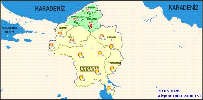 Ankara'da 5 Günlük Hava Durumu: Yağışlı ve Sıcak Günler Geliyor - Görsel 2