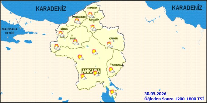 Ankara'da 5 Günlük Hava Durumu: Yağışlı ve Sıcak Günler Geliyor - Görsel 3