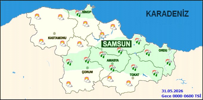 Çorum'da 5 Günlük Hava Durumu: Sağanak Yağış ve Sıcaklık Değişimleri - Görsel 2