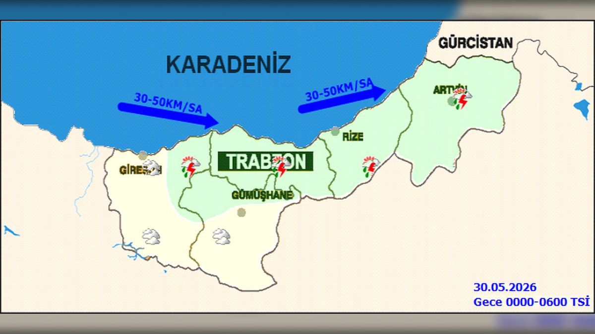Giresun'da Kuvvetli Yağış Uyarısı: Sel, Su Baskını ve Heyelan Tehlikesi