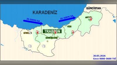 Giresun'da Kuvvetli Yağış Uyarısı: Sel, Su Baskını ve Heyelan Tehlikesi