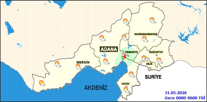 Hatay'da Güncel Hava Durumu: Parçalı Bulutlu ve Aralıklı Sağanak Yağış Bekleniyor - Görsel 3