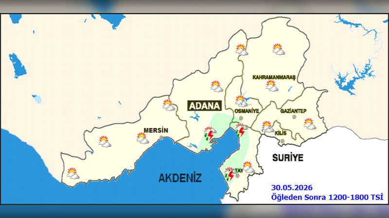 Kahramanmaraş'ta 5 Günlük Hava Durumu: Sıcaklıklar Yükseliyor, Çarşamba Gök Gürültülü Sağanak Yağış Bekleniyor