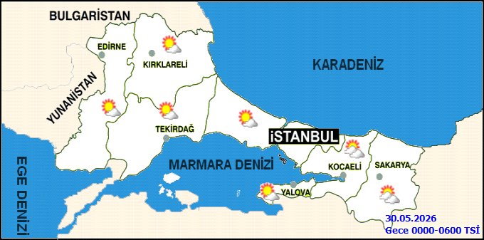 Kırklareli'nde 30 Mayıs Hava Durumu: Az Bulutlu ve Mevsim Normalleri Civarında - Görsel 3