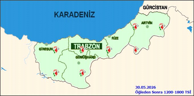 Rize'de Gök Gürültülü Sağanak Yağış Bekleniyor: Kuvvetli Yağışlara Dikkat! - Görsel 2