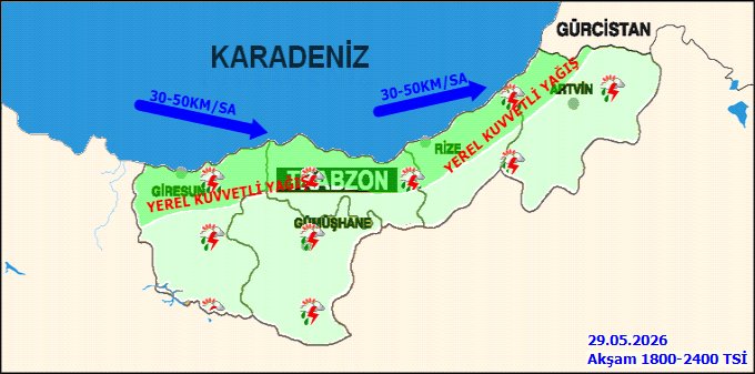 Rize'de Gök Gürültülü Sağanak Yağış Bekleniyor: Kuvvetli Yağışlara Dikkat! - Görsel 4