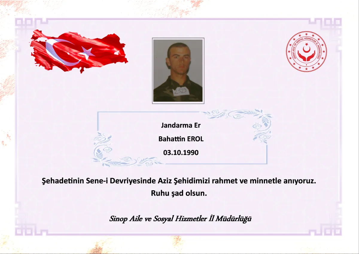 Sinop Valiliği'nden Şehitlere Vefa: Anma Töreni Düzenlendi