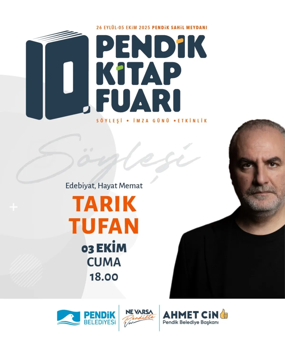 Pendik 10. Kitap Fuarı'nda Tarık Tufan Rüzgarı: Edebiyat ve Hayat Memat Üzerine Söyleşi