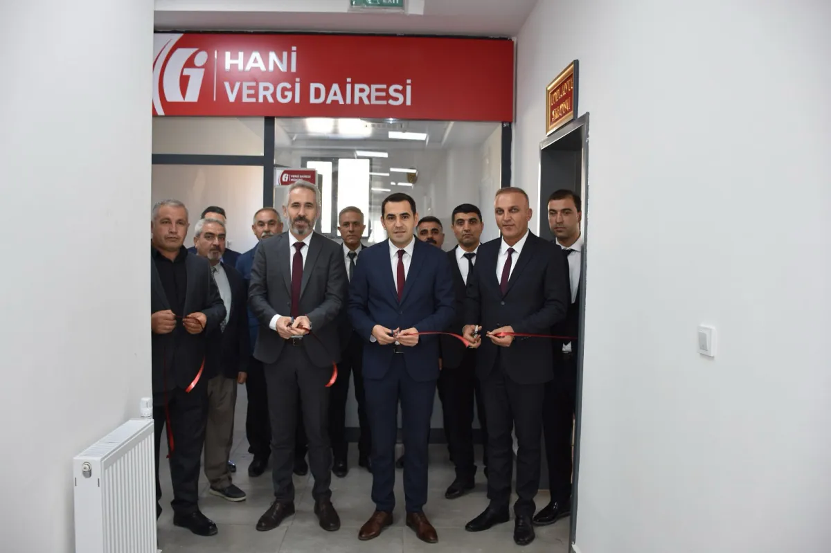 Hani'de Yeni Vergi Dairesi Açıldı: Kaymakam Kürkcü'den Açılış Törenine Katılım