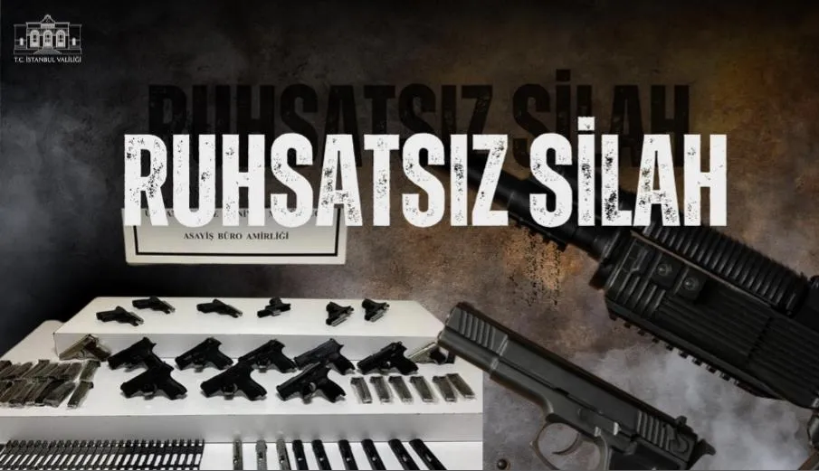 İstanbul'da Ruhsatsız Silah Operasyonları: Tutuklamalar %140 Arttı