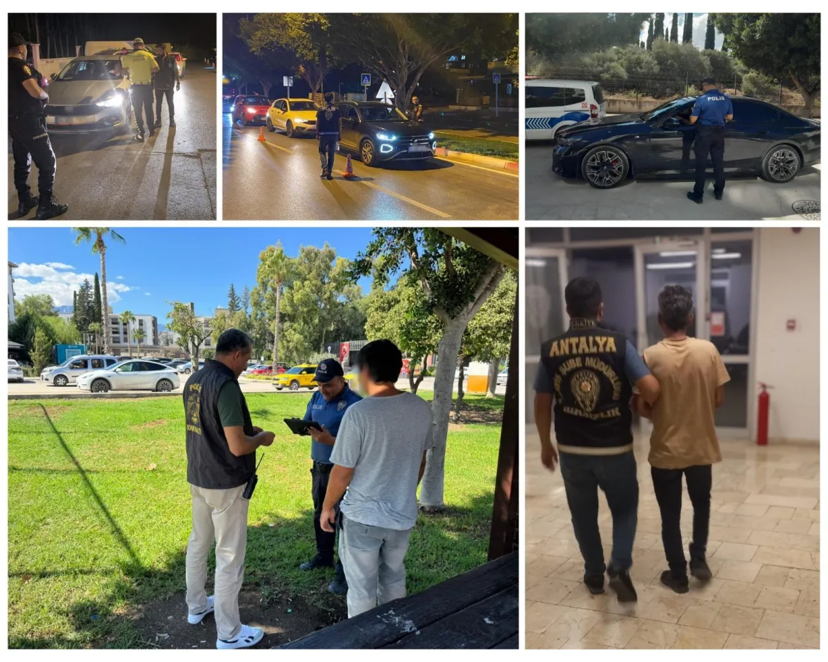 Antalya Emniyet Müdürlüğü'nden Asayiş Operasyonu: Çok Sayıda Şüpheli Yakalandı, Silah ve Araç Ele Geçirildi