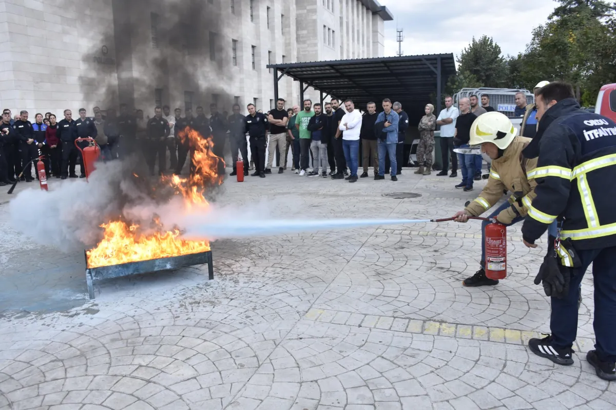 Ordu Emniyet Müdürlüğü Personeline Yangın Eğitimi: Güvenlik Önlemleri Güçlendirildi