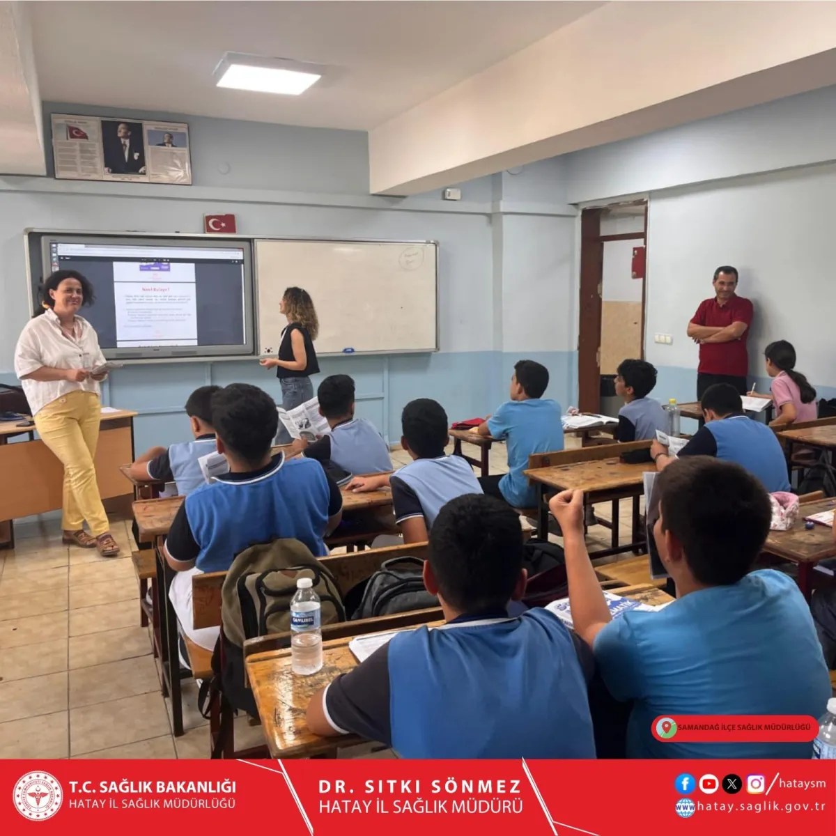 Samandağ'da Kuduz Hastalığına Karşı Bilinçlendirme: İlçe Sağlık Müdürlüğü'nden Öğrencilere Eğitim