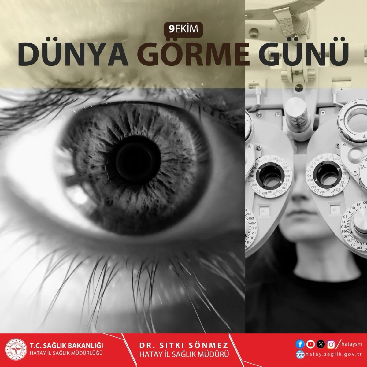 Hassa İlçe Sağlık Müdürlüğü'nden Dünya Görme Günü Mesajı: Erken Teşhisin Önemi Vurgulandı