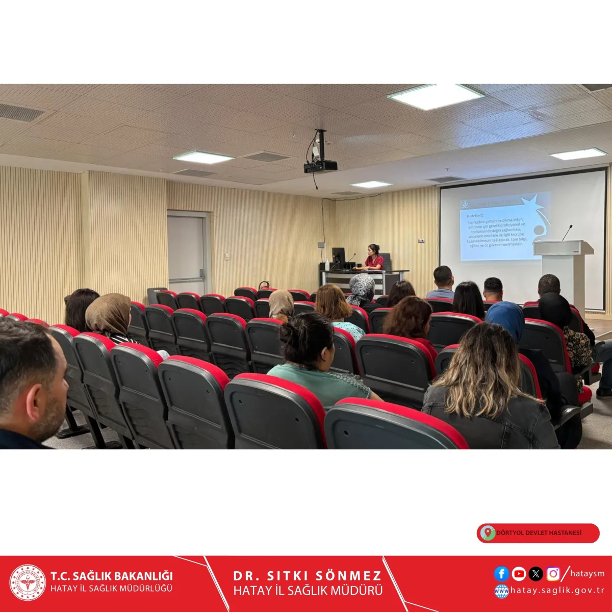 Hatay Dörtyol Devlet Hastanesi'nde Anne Sütü ve Tamamlayıcı Beslenme Eğitimi Düzenlendi