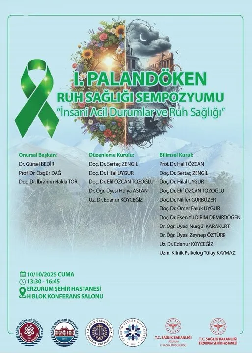 Erzurum'da 1. Palandöken Ruh Sağlığı Sempozyumu Düzenlenecek: Tarih, Saat ve Yer Bilgileri