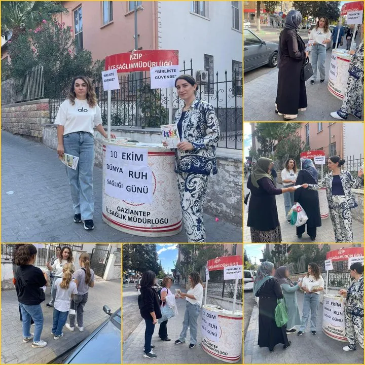 Nizip İlçe Sağlık Müdürlüğü'nden 10 Ekim Ruh Sağlığı Günü Etkinliği: Ruh Sağlığının Önemi Vurgulandı