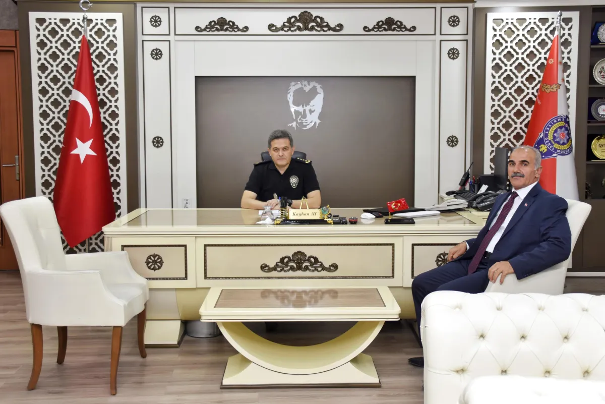 Malatya Emniyet Müdürü Kayhan Ay'a Doğanyol Muhtarlar Derneği'nden Ziyaret