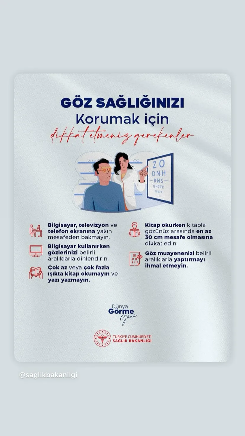 Muğla Ağız ve Diş Sağlığı Merkezi'nden Göz Sağlığına Dair Önemli Uyarılar: Dünya Görme Günü'nde Farkındalık