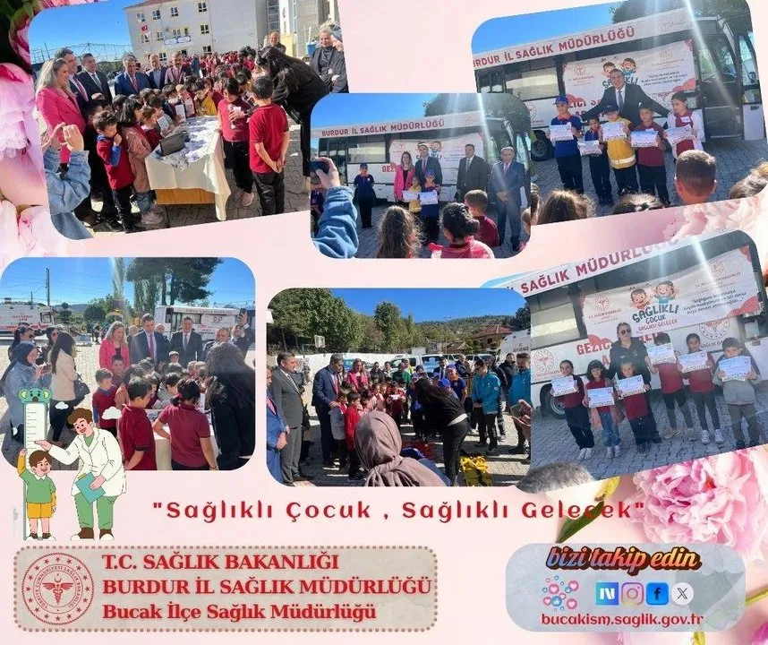 Bucak'ta 'Sağlıklı Çocuk Sağlıklı Gelecek' Etkinliği: Kuşbaba Köyü Okulunda Sağlık Bilinci Artırıldı