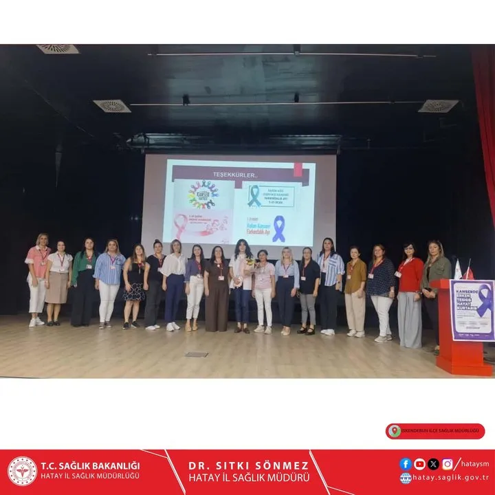 Hatay'da Meme Kanseri Farkındalık Ayı Etkinlikleri Kapsamında İskenderun'da Öğrencilere Eğitim Verildi