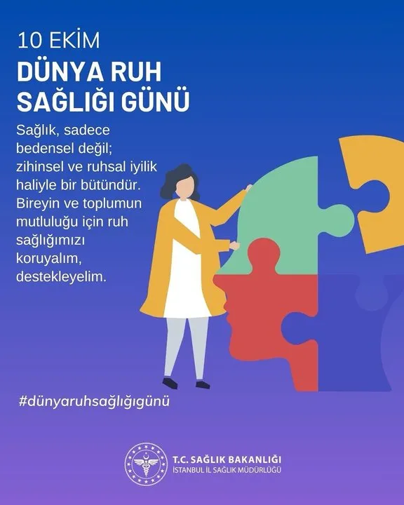 İstanbul İl Sağlık Müdürlüğü'nden Ruh Sağlığı Vurgusu: 'Sağlık Bütünsel Bir İyilik Hali'