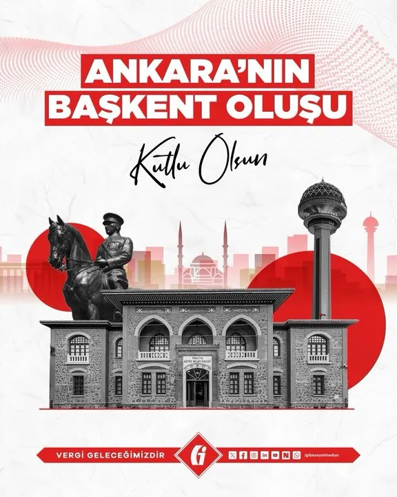 Gelir İdaresi Başkanlığı'ndan Ankara'nın Başkent Oluşunun Yıl Dönümü Kutlaması