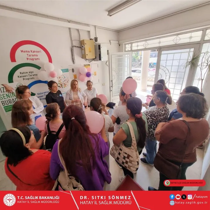 Hatay'da Meme Kanseri Farkındalık Çalışmaları: Defne İlçe Sağlık Müdürlüğü'nden Önemli Adımlar