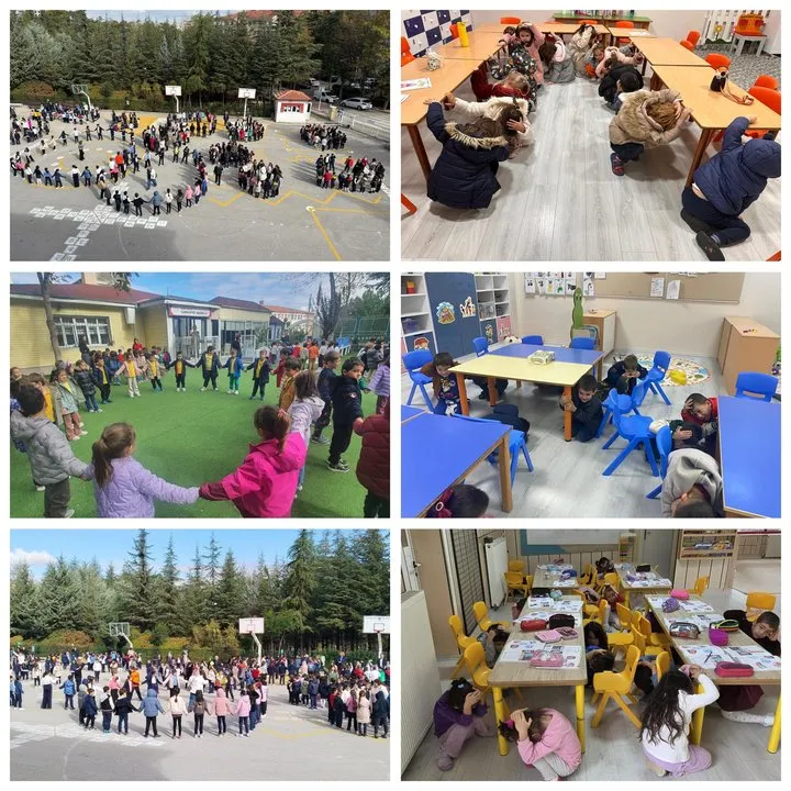 Ankara'da Okullarda Eş Zamanlı Tahliye Tatbikatı: Afet Risklerine Karşı Hazırlık Vurgusu