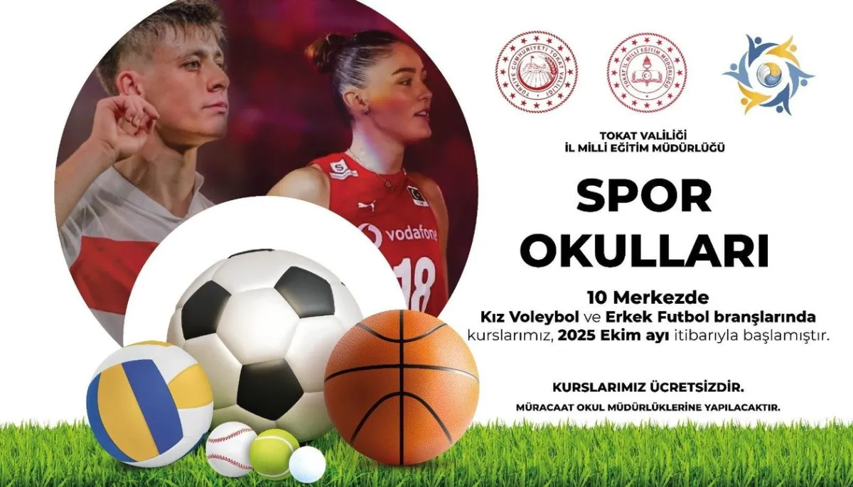 Tokat'ta Spor Okulları Projesi Açılışına Davet: Milli Eğitim'den Duyuru