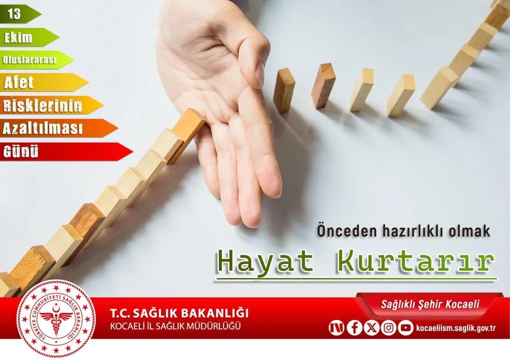 Darıca İlçe Sağlık Müdürlüğü'nden Uluslararası Afet Risklerinin Azaltılması Günü Vurgusu