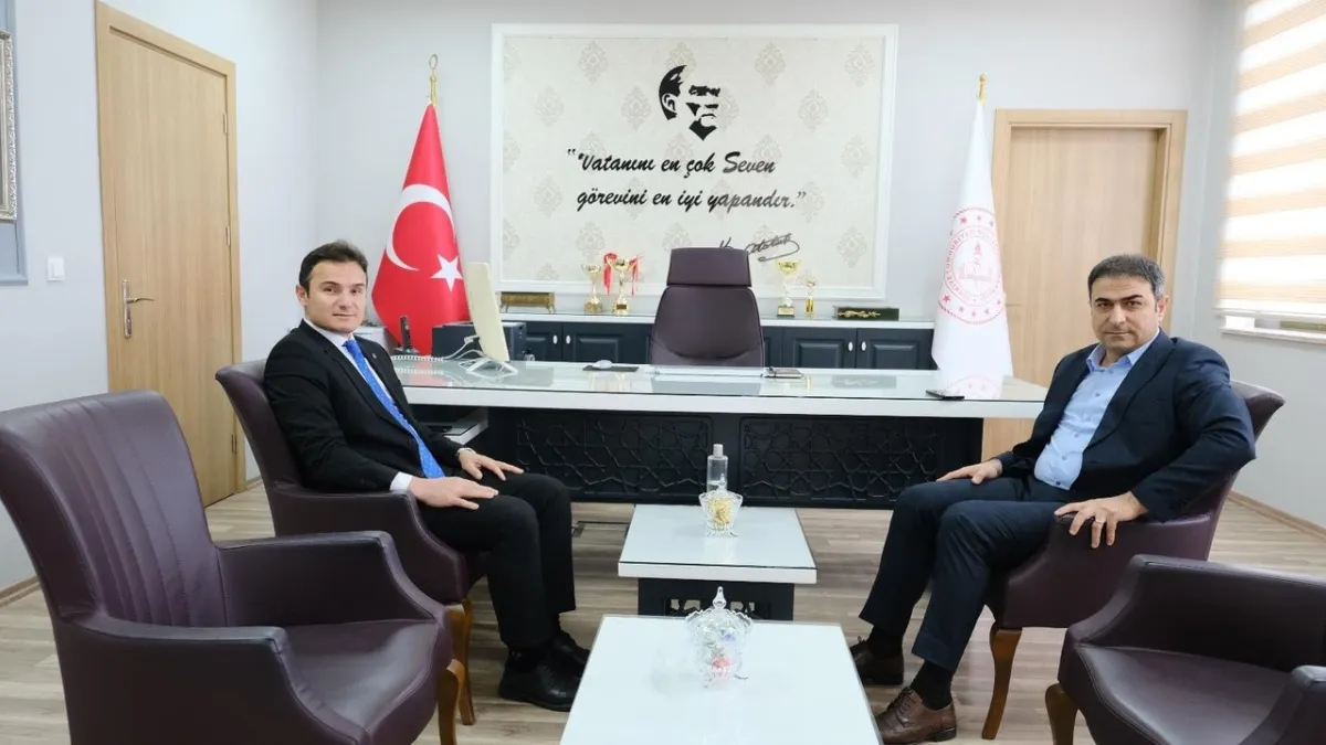 Altınordu İlçe Milli Eğitim Müdürü Ahmet Erkuvum, Ordu Cumhuriyet Başsavcısı Hasan Uçak'ı Ağırladı