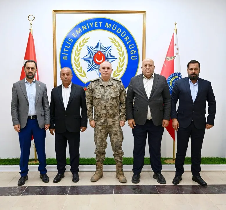 MHP Bitlis İl Başkanı Tekin Uçak'tan Emniyet Müdürü Koray Şensoy'a Ziyaret: Görevinde Başarı Temennisi