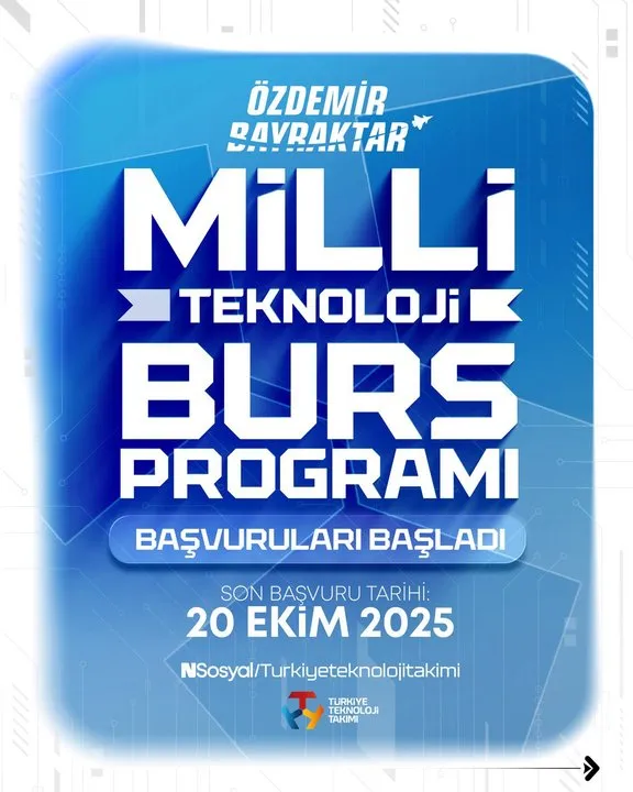 Meslekî ve Teknik Eğitim Genel Müdürlüğü'nden Milli Teknoloji Burs Programı Başvuruları Başladı