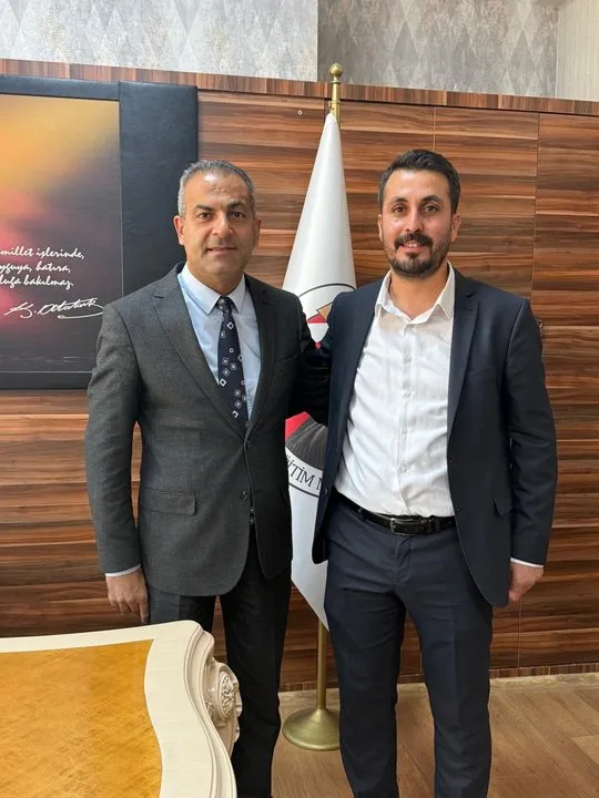 Şahinbey İlçe Milli Eğitim Müdürü Eyüp Güneş, SMMMO Heyeti'ni Ağırladı