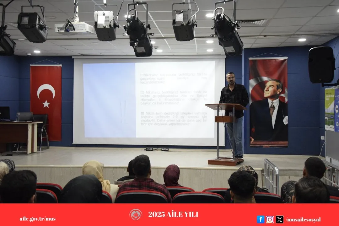 Muş'ta Genç Çiftlere Evlilik Öncesi Eğitim Desteği Verildi