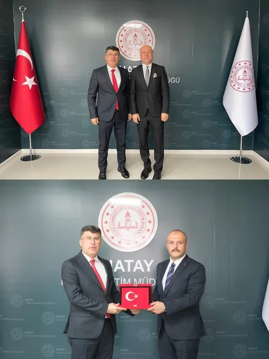Hatay İl Milli Eğitim Müdürü Dr. Harun Tüysüz Makamında Ziyaretçileri Ağırladı