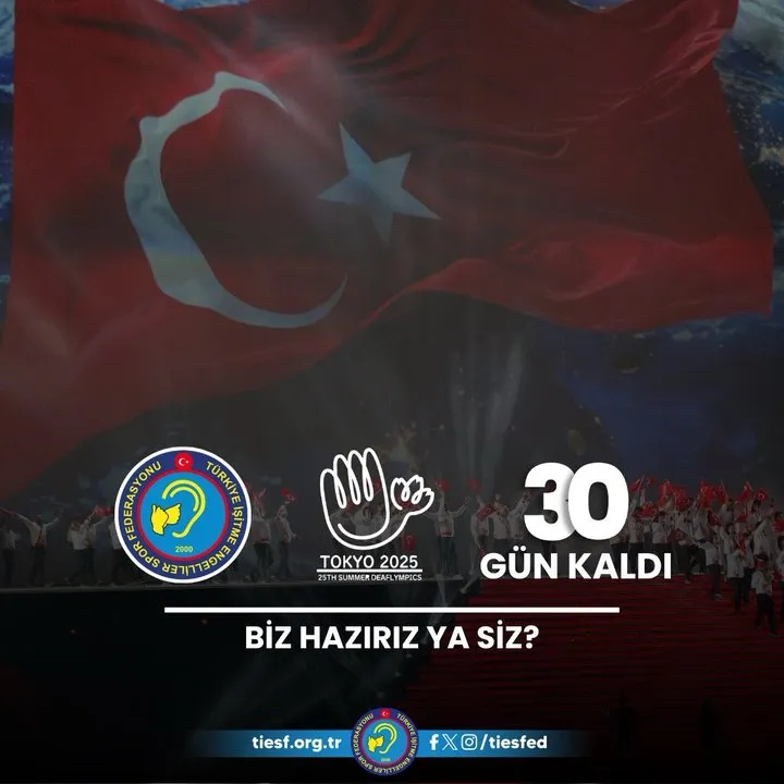 25. Yaz İşitme Engelliler Olimpiyat Oyunları'na Geri Sayım: 30 Gün Kaldı