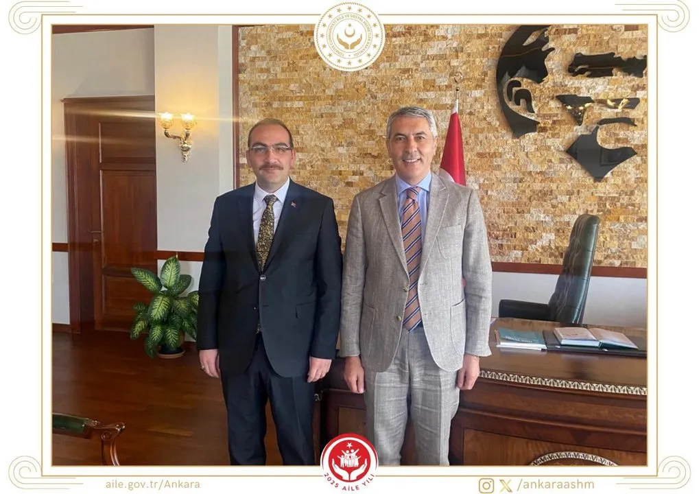 Ankara Aile ve Sosyal Hizmetler İl Müdürü Özdemir, Beypazarı Kaymakamı Coşkun'u Ziyaret Etti