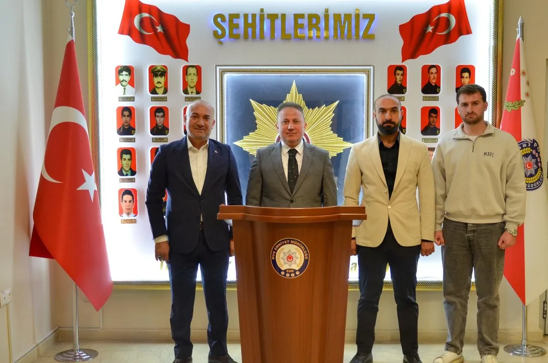 Muş Emniyet Müdürü Kuzudişli'ye Eski Başkandan Hayırlı Olsun Ziyareti