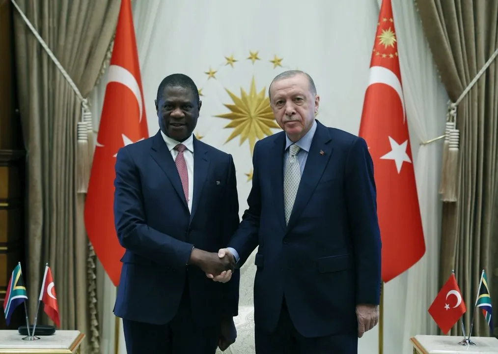Cumhurbaşkanı Erdoğan, Güney Afrika Cumhurbaşkanı Yardımcısı Mashatile'yi Kabul Etti