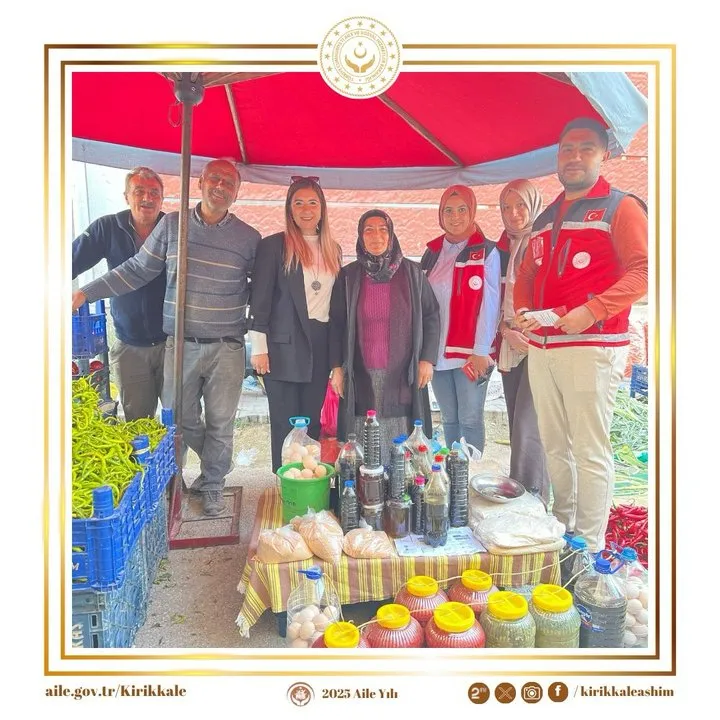 Kırıkkale'de Dünya Kadın Çiftçiler Günü: İl Müdürü Çiftçileri Pazarda Ziyaret Etti